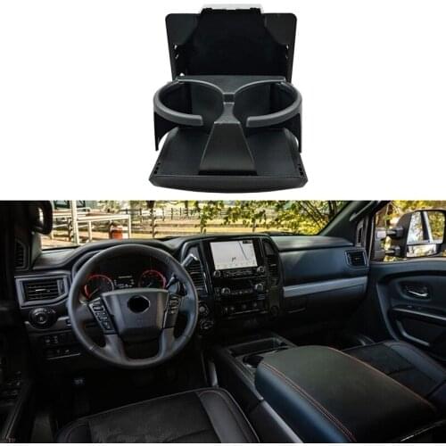 Car Dashboard Center Console Black Cup Holder for Nissan Titan Truck 2004-2007 96967-9FD0B