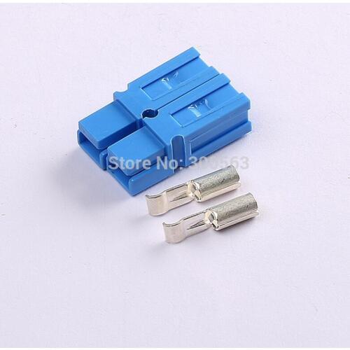 Free shipping 50pcs/lot 600V45A POWER BATTERY PLUG CONNECTOR 45A connector WITH CONTACTS male&female FORKLIFT charger parts