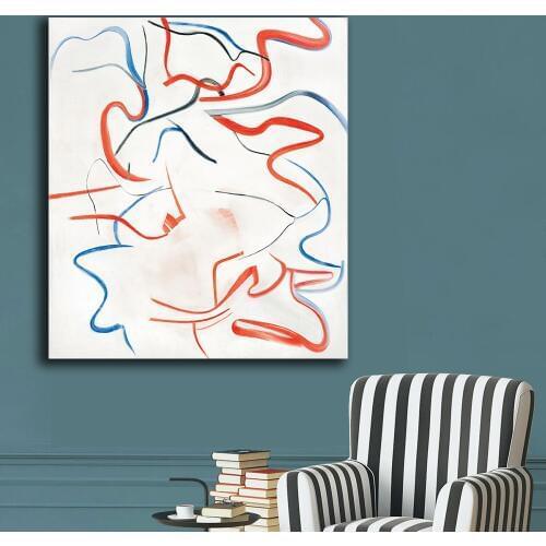 Untitled XVIII by willem-de-kooning Oil Painting Wall Art Paintings Picture Paiting Canvas Paints Home Decor Print Painting