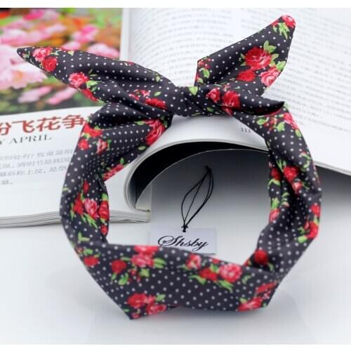 Shsby Watch accessories Ladies flower cloth Watch Bands women Wrist Bands For Clock Children Headwear girls hair bands mixed 4