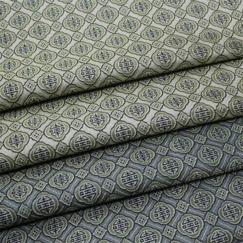CF1085 Grey/Silver Chinese Silk Jacquard Brocade Fabric Chinoiserie Clothing Sofa Decoration Cloth Curtain Pillow Case Fabric