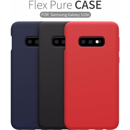 Case For Samsung Galaxy S10e NILLKIN Liquid Silicone Case Anti-fingerprint soft Back cover soft case Luxury package