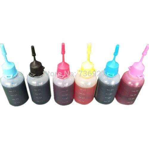6X 50ml T0481 Refill Dye ink for Epson Stylus Photo R200 R220 R300 R300M R320 R340 RX500 RX600 RX620 RX640 printer