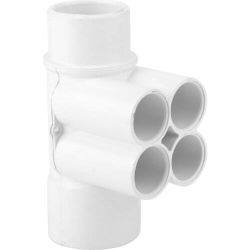 1.5in 3/4in 4 Port PVC Swimming Pool Plumbing Manifold Water Separator Spa Accessories Parts