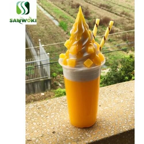 Simulation ice cream model chocolate sundae props fruit cups dessert window display fake food Artificial Yogurt model