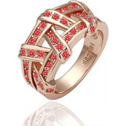 [Color retention gold] high-end jewelry store to purchase the site rose Classic Cross Ring 1196