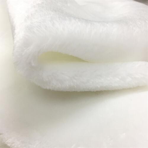 50cmx160cm Short plush faux fur fabric white counter decoration long pile faux fur fabric baby photographing