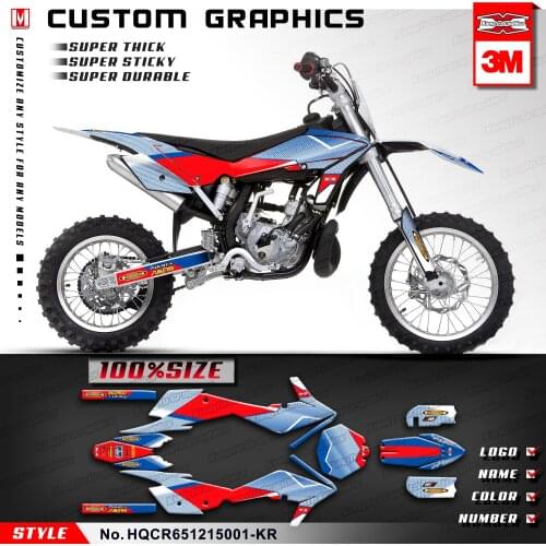KUNGFU GRAPHICS Motocross Stickers Kids Dirt Bike Decals for CR65 2012 2013 2014 2015, Customizable