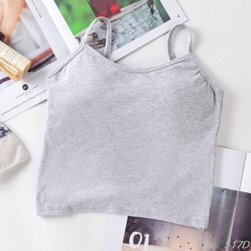 Women Sleeveless Ribbed Knit Tank Top Bright Solid Color Basic Camisole Sexy Backless Twist Knot Push Up Padded Vest