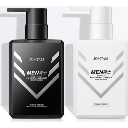 Mens Facial Cleanser Moisturizing Deep Cleansing Oil Control Rich Foam Day and Night Face Skin Care