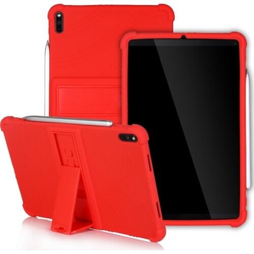 Soft Silicone Child Case Kickstand Rubber Funda Capa Cover For Huawei Matepad Pro 10.8 MRX-W09/W19/AL09/AL19 Tablet +Film +Pen