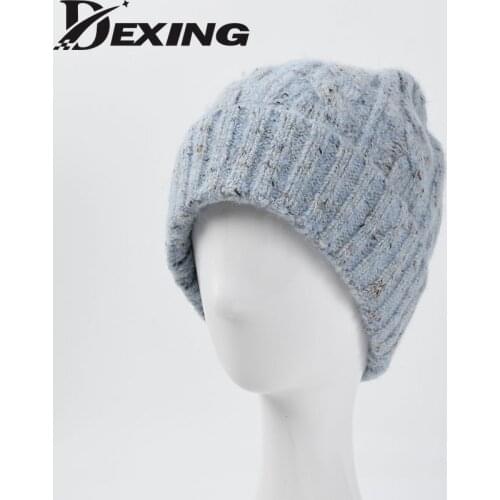 2021 Autumn Winter Hat for Women Men New Mixed-color Beanie Female Retro Twist Cap Japanese Warm Knitted Hat