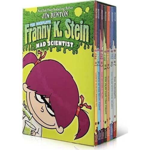 5-12 year Childrens English story book Complete Franny K. Stein, Mad Scientist help child be reader early education 7pc/set