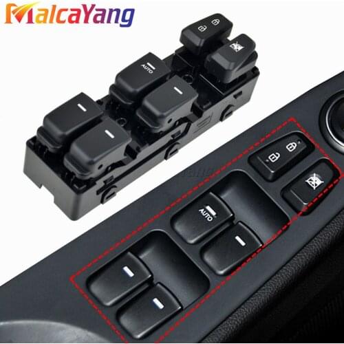 93570-3S000 Power Window Switch For HYUNDAI SONATA 2011 2012 2013 2014 2015 Black / Beige left Driver side