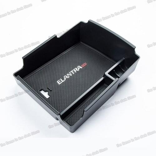 Car armrest storage plate for hyundai elantra 2016 2017 2018 2019 2020 organizer Tray Holder Case Central Console accessories