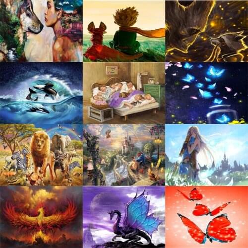 Full Drill Diamond Painting 5D DIY Abstract Animal Cartoon Embroidery Cross Stitch New Arrivals Home Store Decor