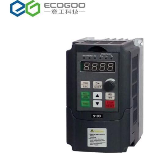 AC 220V/380V 0.4KW/0.75KW/1.5KW/2.2KW VFD inverter drives for motor Speed Control 50/60HZ DC frequency converter