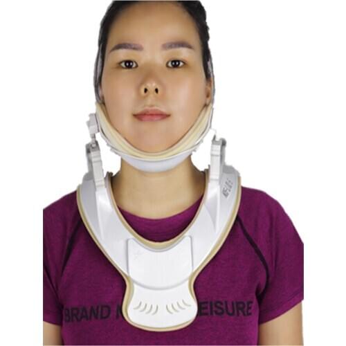 Adjustable ambulance cervical collar for medical neck brace