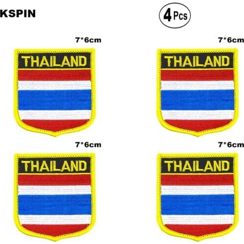 Thailand Shiled Shape flag patches national flag patches for Cothing DIY Decoration