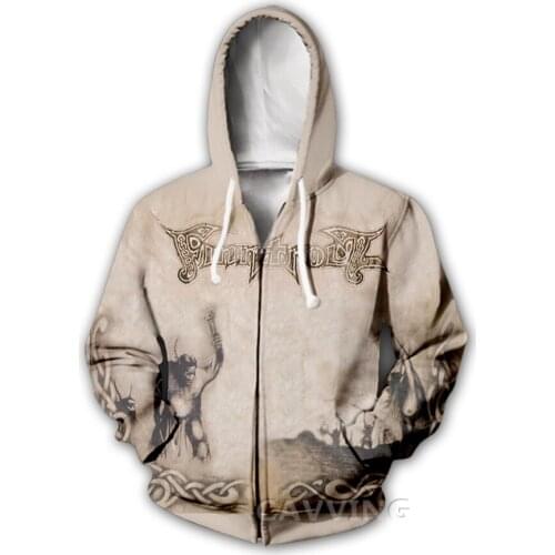 CAVVING 3D Print Finntroll Band Zipper Hoodies Zip Up Hooded Sweatshirt Harajuku Hoodie Sweatshirt for Men/women