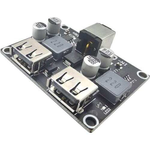 USB QC3.0 QC2.0 USB DC-DC Buck Converter Charging Step Down Module 6-32V 9V 12V 24V to Fast Quick Charger Circuit Board 5V
