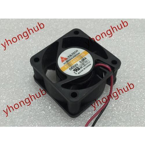 Y.S TECH FD124020MS DC 12V 0.06A 40x40x20mm Server Cooling Fan