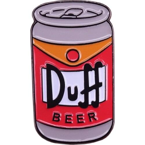 Funny Anime Duff Beer Enamel Pins Cute Simpsons Brooches Fashion Metal Pin Badges Backpack Accessories Jewelry 2021