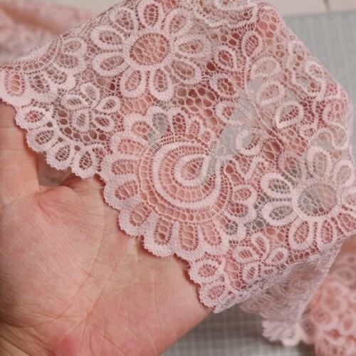 18cm wide 3m/lot good quality elastic lace trim DIY womens bra/underwear clothing fabric W148