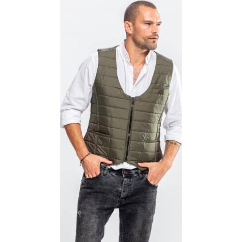 2021 Men Vest Classic Design Waistcoat Polyester Cotton Padded V-Neck Slim Fit Zipper Sleeveless Jacket Spring жилетка мужская