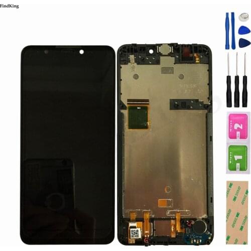5.45" LCD Display For Wiko Y60 LCD Display Assembly With Frame Touch Screen Digitizer Cell Phone Panel Sensor Replacement Parts