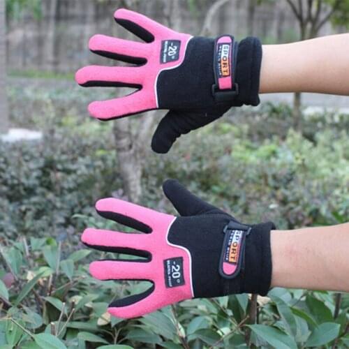 Winter Warm Fleece Gloves Waterproof Full Finger Touchscreen Cycling Gloves for Outdoor Sports Camping MC889