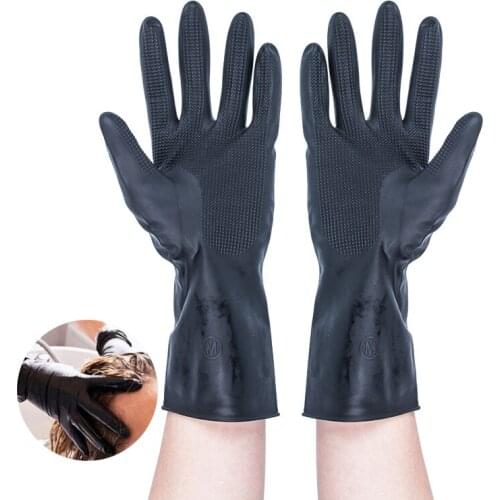 1 Pair Hair Thicker Rubber Gloves Hair Dyed Gloves Durable anti-slip Beauty Salons Hairdressing Hair Care Styling Tools Hot
