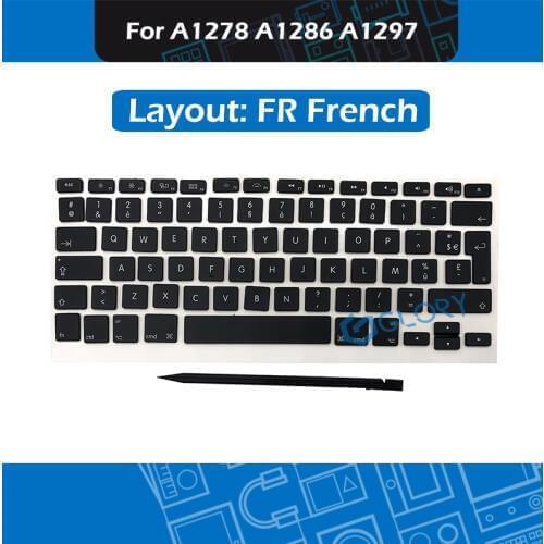 100set/Lot FR French Keycap AP02 for Macbook Pro A1278 A1286 A1297 France Keycaps with tool Replacement