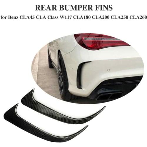 2pcs Rear Bumper Spoiler Air Vent Cover For Mercedes-Benz Cla W117 Cla45 Amg 2013 2014 2015 2016 2017 2018 Car Accessories