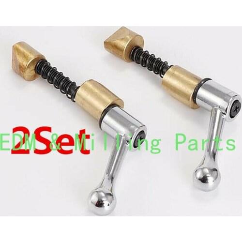 2 Set CNC Milling Machine Part Locking Handle Components Locking Screws Copper Sets 5/16-18 Thread For Bridgeport Mill Part