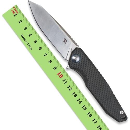 CH folding knife D2 blade ball bearings carbon fiber handle camping hunting tactics pocket fruit Knives EDC tools 3004 CF+TI