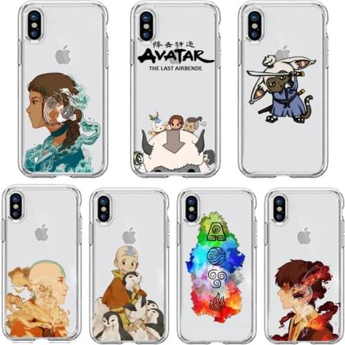 Avatar the Last Airbender anime Phone Case Transparent soft For iphone 5 5s 5c se 6 6s 7 8 11 12 plus mini x xs xr pro max