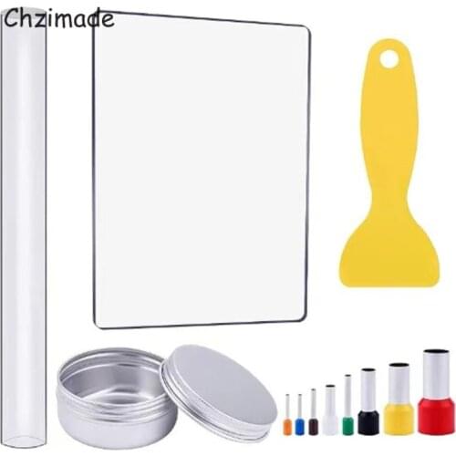 Chzimade 11Pcs/lot Pottery Clay Ceramic Sculpture Cutter Tools Sets Diy Stainless Steel Polymer Clay Round Cutting Molds