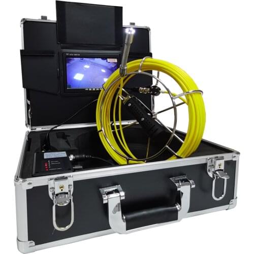 7" LCD Digital Monitor 17mm Video CCTV Industrial Drain Sewer Pipe Inspection Borescope Waterproof 20M/30M/40M/50M Cable