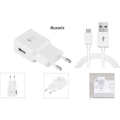 EU Travel Charger Adapter For Alcatel 7/U3 2018/5V/1/3L/1C/1X3X/3/3V/Verso/3C/A3 Plus/U5 HD/U50/A7 XL 1M Micro USB Cable