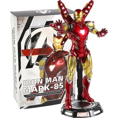 33cm Original Genuine Marvel Avengers Endgame Iron Man MK85 1/7 Scale Collection Action Figure with Light