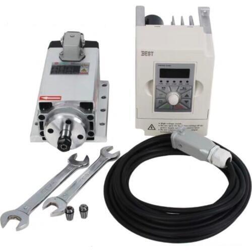 CNC Router Spindle motor kit VFD inverter 1.5kw 220V air cooled spindle motor