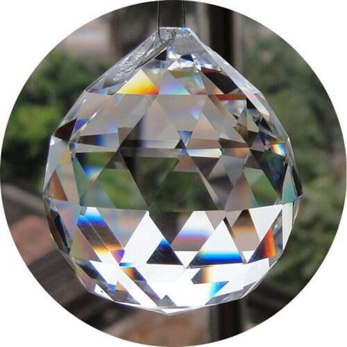 30mm crystals for chandeliers faceted hanging ball crystal drops for chandelier parts for decoration crystal parts