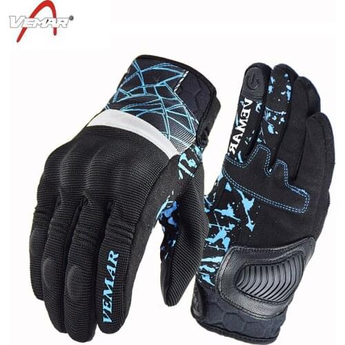 VEMAR Summer Unisex Motorcycle Gloves Breathable Anti-Fall Motocross Gloves Men Outdoor Sport Motorcycling Gloves