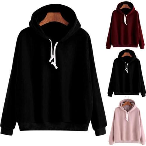 2020 Hot Elegant Long-Sleeved Plain Hooded Sweatshirt Multi-Color Men And Women Casual Pullover Solid Hoodie Brand Warm