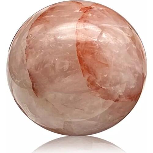 MOKAGY 60MM-70mm Natural Red Crystal Quartz Stone Sphere Ball 1pc