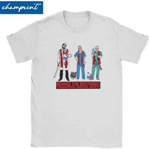 Men Womens Behind The Bastards Horror Theosophical Surgical Society T Shirt Vintage Tee Shirt Graphic Printed T-Shirts