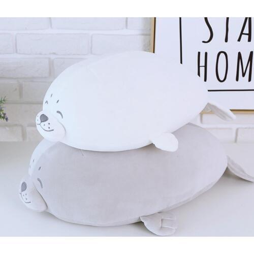 3D Novelty Throw Pillows Soft Seal Plush Stuffed Plush Housewarming Party Hold Pillow Childrens Guest Gifts