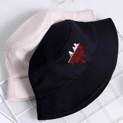 Stranger Things Hip Hop Fishermans Hats Sunscreen Mens Beach Cap Hip Hop Outdoor Summer Bucket Hat Foldable Unisex Panama Caps