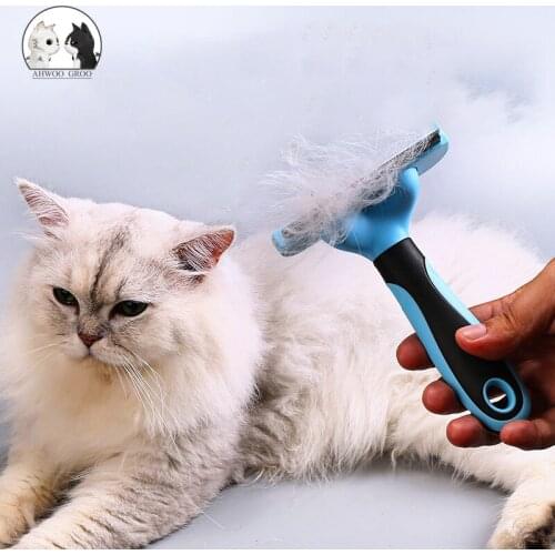 Pet comb cat dog combing device 360 degree labor-saving hair removal comb combing massage brush easy hair removal pet supplies